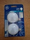 GE Vintage 25GC/25 Watt 16.5 Globe Frosted Bulb Pack of (2) NEW