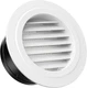 Hon&Guan 6'' Soffit Vent Exhaust Vent, 6 Inch round Air Vent Dryer Vent Soffit w