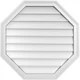 GVPOC28X2802SN Octagonal Surface Mount PVC Gable Vent, 28"W x 28"H, Factory P...
