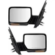 Power Mirror Set Of 2 For 2007-2008 Ford F-150 Power Folding Heated Chrome