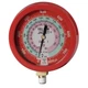 YELLOW JACKET 49515 High Side Gauge, 3 1/2 in Dia, Red 10M809