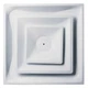 Manufacturer Varies 8 in Square 2 Cone Diffuser, White 4MJU3 Manufacturer Varies