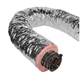 Everbilt 10 in. x 25 ft. Insulated Flexible Duct R8 Silver Jacket 13102510E