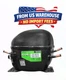 Secop NF7CLX 1/3+ HP Compressor R404A 115V LBP HBP Replaces NEK2125GK AE2415Z