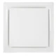 American Louver STRPQ8W 8 in White Plaque Celing Diffuser