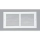 (1)-Home Impressions 6 In. x 14 In. White Steel Baseboard Grille BBGT1406WH