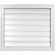 28"W x 24"H Rectangle Surface Mount PVC Gable Vent Functional, w/ 11/2" x 2" ...