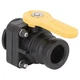 Banjo Vsf200cf Manual 2-Way Ball Valve, Flange, Polypro
