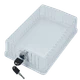 iO HVAC Controls Clear Universal Thermostat Cover Guard With Key Lock Box
