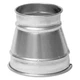 Nordfab 8040026113 Round Duct Reducer, 16 In X 14 In Duct Dia, 304 Stainless
