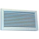 Dayton 6WRK5 Door Louver, 6-1/8 H, 12-1/4W, Aluminum