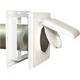 No-Pest 4 In. White Plastic J-Block Dryer Vent Hood NPJW No-Pest NPJW 4 In.