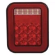 MAXXIMA M42221 Stop/Turn/Tail Light,Rectangular,Red 54DE17