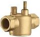 Caleffi Z207433 2-Way Valve 1/2" Brass 3.5 Cv Sweat Connection Low-Lead
