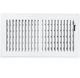 Shoemaker 850 12x6 Two Way Stamped HVAC Register Soft White Ceiling Wall