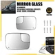 Driver & Passenger Mirror Glass For 2005-2009 Dodge Ram Pickup Power Heated EAH