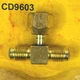 C&D Valve Mfg CD9603 Brass Access Tee 1/4 Inch Flare HVAC Refrigeration Fitting