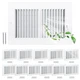 Rossesay 12 Pcs Two Way Wall Vent Cover 10 x 6 Inch Air 2 Way...
