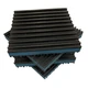 HEAVY DUTY ANTI VIBRATION ISOLATION PADS 4" X 4" X 7/8" RIBBED RUBBER WITH BL...