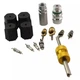 Air Conditioning Valve Core Kit Cap & Valve AC R12 R134a Teflon Seal Refrigera