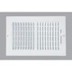 (1)-Home Impressions 11.77 In. x 7.76 In. White Steel Wall Register 2SW1006WH-B