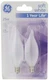 GE 66105 2 Pack 25 Watt Soft White Flame Shape Decorative Candelabra Light Bulbs