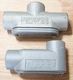 Lot of 2 - Crouse-Hinds TB47/Appleton LB47 Condulet Form 7 Conduit Outlet Body
