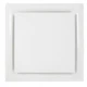 American Louver STRPQ8WR6 8 In White Plaque Insulated Celing Diffuser