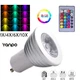 LED Spotlight With Remote Control AC85-265v Lights Bulbs GU5.3 MR16 Lamp COB 12V