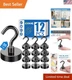 Superior Quality 30lbs Magnetic Hooks - 12 Pack for Classroom, Kitchen & Beyond