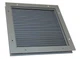 Dayton 6WRH6 Door Louver, 10-1/8 H, 10-1/4 W, Steel