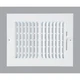 2SW0806WH-B Home Impressions White Steel 7.76 In. Wall Register