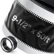 Zonon Vinyl Flexible Duct Connector 9-1/2 x 50 ft for 9-1/2" X 50 ft, Black 