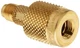 Yellow Jacket 19109 Quick Coupler SealRight 1/4" Male x Female Gold Brass