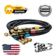 Fieldpiece HR3B Color-Coded Refrigerant Hose Set, 1/4" Connections