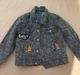 Bluey Denim Jacket 3T Unisex Baby & Toddler Cartoon Patch Lined Cotton