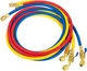 Yellow Jacket Plus II 29986 &ndash; 72" Ball Valve Hoses, 1/4", Set of 3