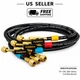 Fieldpiece HR3B Ball Valve Refrigerant Hose Set 3 Pack with Color Tags 1/4"x 1/4
