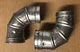 Lot of 2 Hart & Cooley Metlvent Gas Vent Pipe 3" 0-90&deg; Adjust Elbow P/N: 3REA90