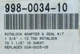 Emerson Copeland 1 3/4" - 12 THD Rotalock Adapter 998-0034-10 