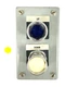 HOFFMAN E-2PB  PUSH BUTTON ENCLOSURE NEMA 12 SCREW ON HEIGHT 5-3/4" WIDTH 3-1/4"