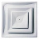 GRAINGER APPROVED 4MJU2 Diffuser,2-Cone,Duct Size 6",White 4MJU2