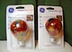 2 GE  Stained Glass Light Bulb 25-Watt Decorative hand painted A19 GE