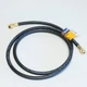 Yellow Jacket 15072 PLUS II 1/4" HD Black Charging Hose 72" HCA Straight x Angle