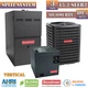 3 Ton Goodman HEAT PUMP Furnace & Coil System 15.2 SEER2 80% 60K BTU GSZH503610