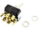 Trane SWT03732 3PDT Toggle Switch 1/2" High-Off-Low