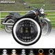 5.75" 5 3/4" LED Headlight Turn Signal DRL For Kawasaki Vulcan 900 VN900C Custom