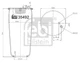 FEBI BILSTEIN 35492 Air Suspension Bellow Rear Both Sides 235/259mm &Oslash; Fits MAN