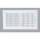 (1)-Home Impressions 13.78 In. x 7.76 In. White Steel Wall Register 2SW1206WH-B