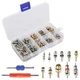 ROSY PIXEL Diking R134a R12 A/C HVAC Air Conditioner Schrader Valve 102Pcs+2 